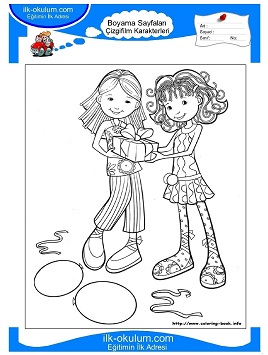 Çocuklar İçin Groovy Kızları Boyama Sayfaları 